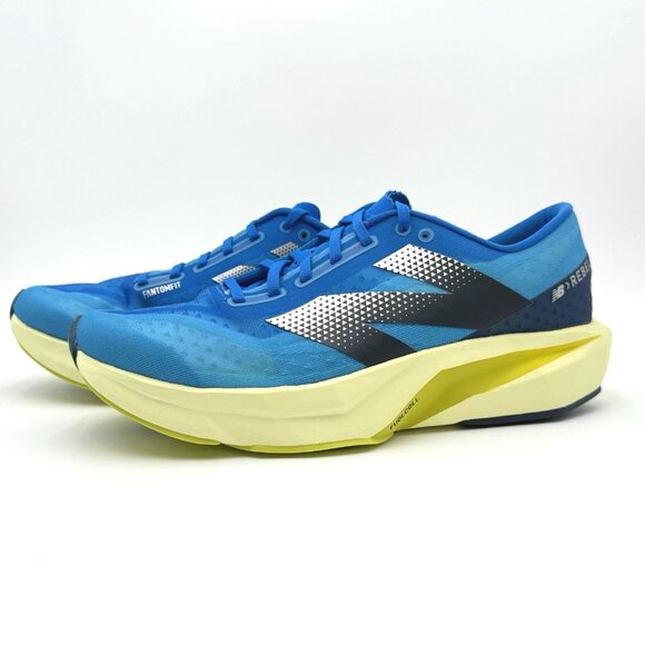 NEW New Balance Men's FuelCell Rebel v4 Running Shoes MFCXLQ4 Blue Yellow - Picture 4 of 14